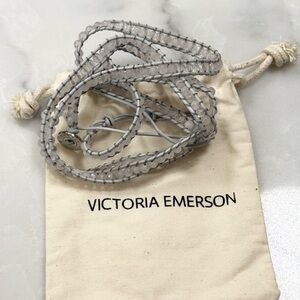 Victoria Emerson Elegant Gray Wrap Bracelet